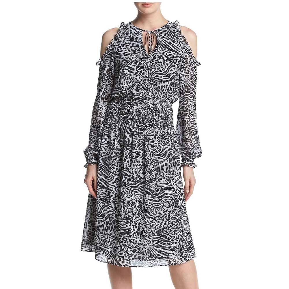 MICHAEL Michael Kors Cold Shoulder long Dress